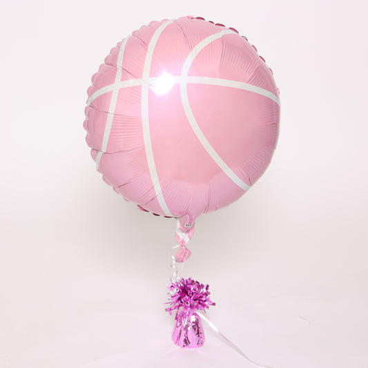 Pink Basketball Balloon, 18in